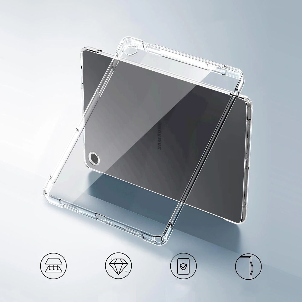 Case for Samsung Galaxy Tab A11+ / Tab A9+, Tech-Protect, Flexair, Transparent