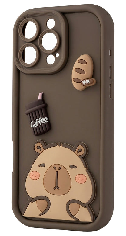 Case for Samsung Galaxy A26 A266, OEM, Ultra Trendy 3D Capybara, Brown