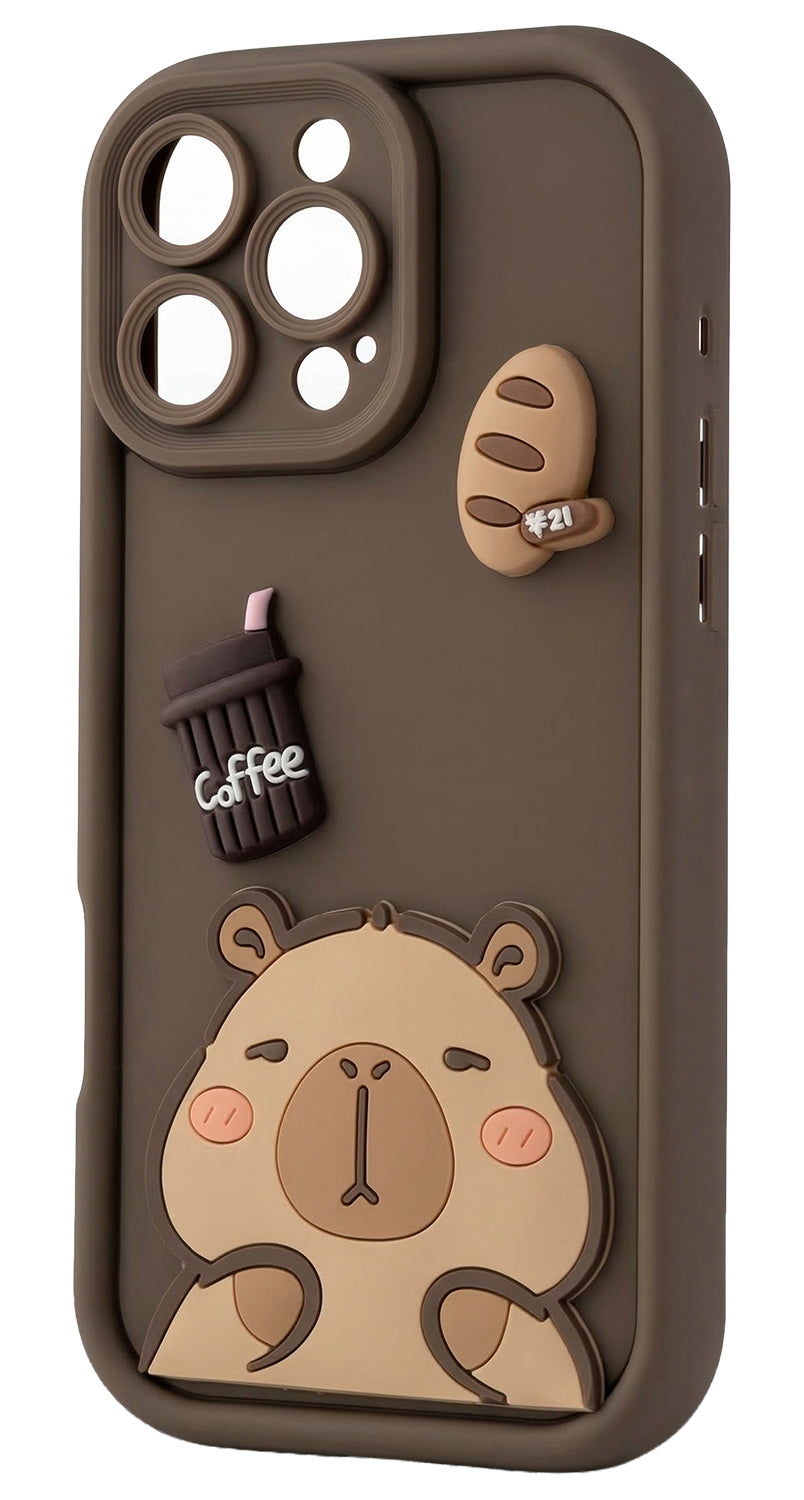 Case for Samsung Galaxy S26 S942, OEM, Ultra Trendy 3D Capybara, Brown