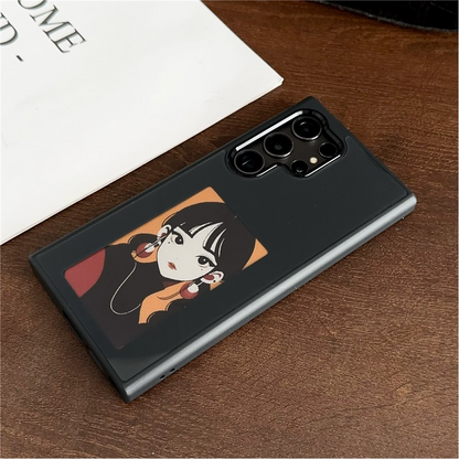 Case for Samsung Galaxy S24 Ultra S928, OEM, Customized E-Ink Display, Black