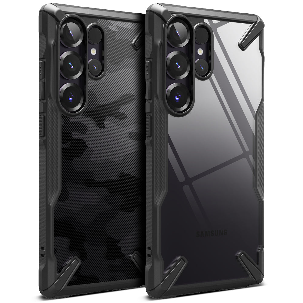 Case for Samsung Galaxy S25 Ultra S938, Ringke, Fusion X, Black