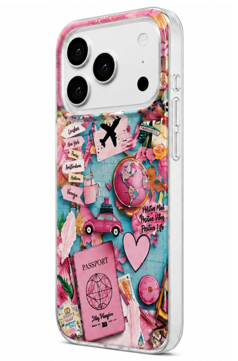 Case for Samsung Galaxy A07 5G A076 / A07 4G A075, Perfect Case, Dreamora Pink Flight, Multicolor
