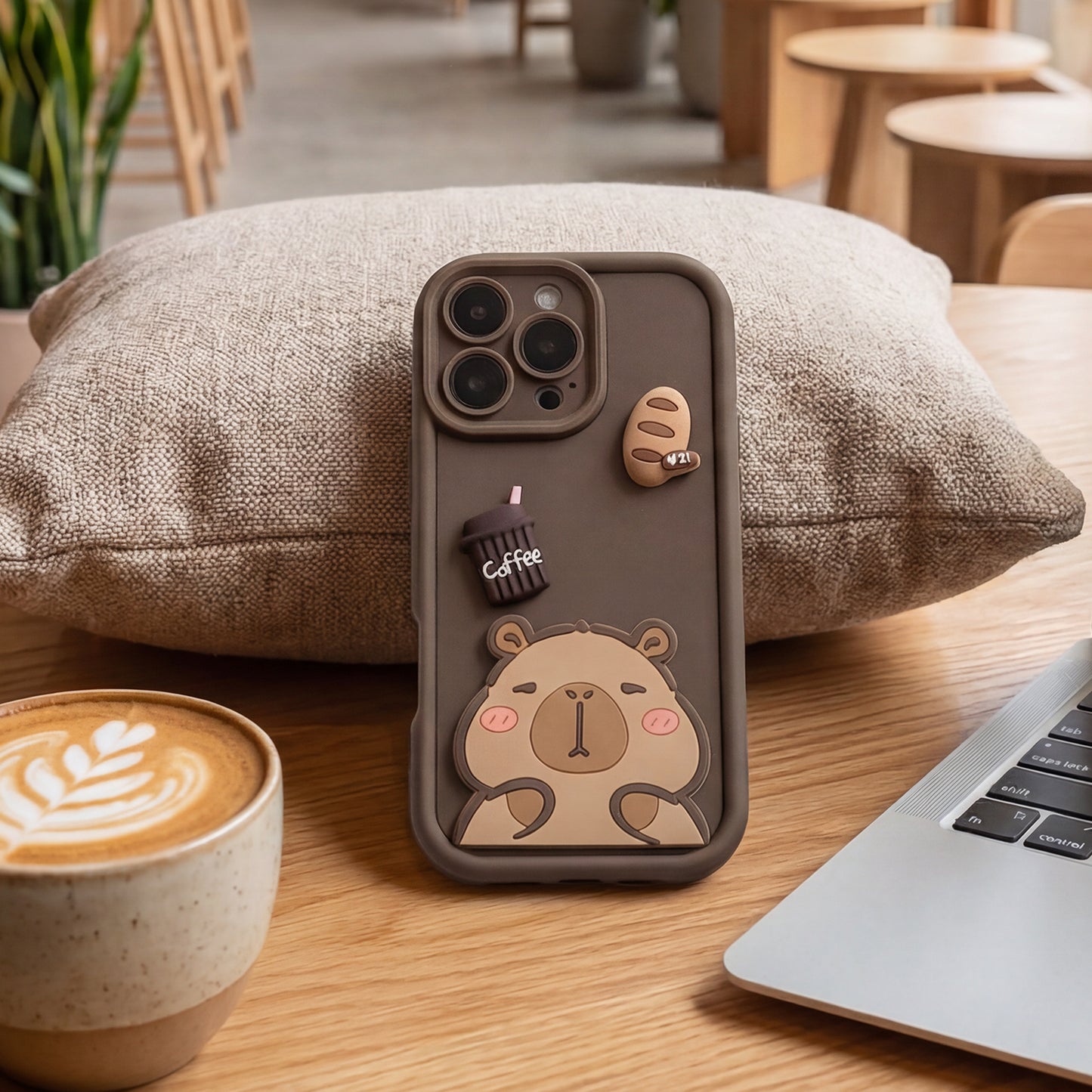 Case for Samsung Galaxy S26 Ultra S948, OEM, Ultra Trendy 3D Capybara, Brown