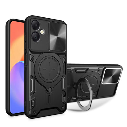 Case for Samsung Galaxy A06 A065, Techsuit, CamGuard Pro, Black
