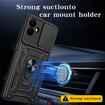 Case for Samsung Galaxy A08 4G A085 / A07 5G A076, Techsuit, CamShield, Black