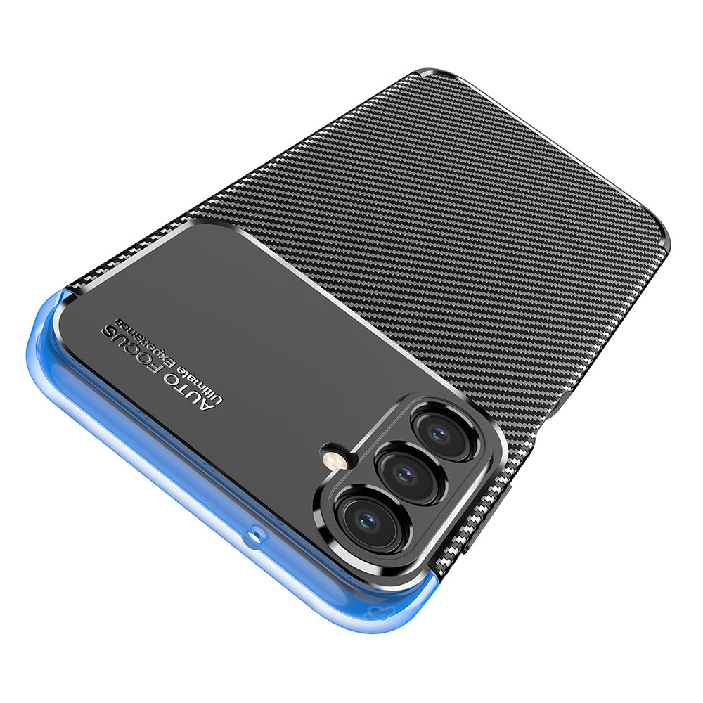 Case for Samsung Galaxy A14 A145 / A14 5G A146, Techsuit, CarbonFiber, Black