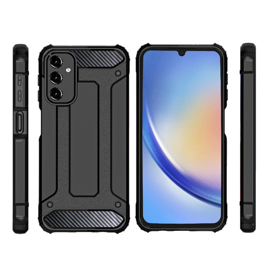 Case for Samsung Galaxy A15 5G A156 / A15 A155, Techsuit, Hybrid Armor, Black