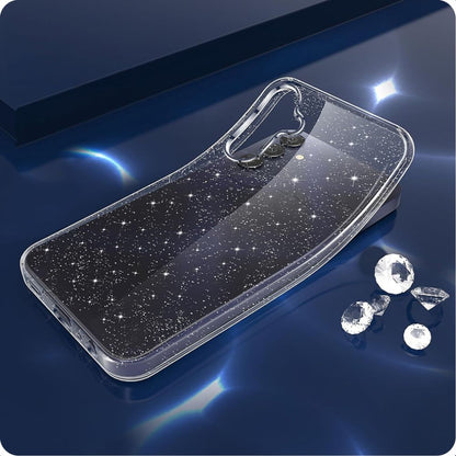 Case for Samsung Galaxy A15 5G A156 / A15 A155, Techsuit, SparkleSkin, Transparent
