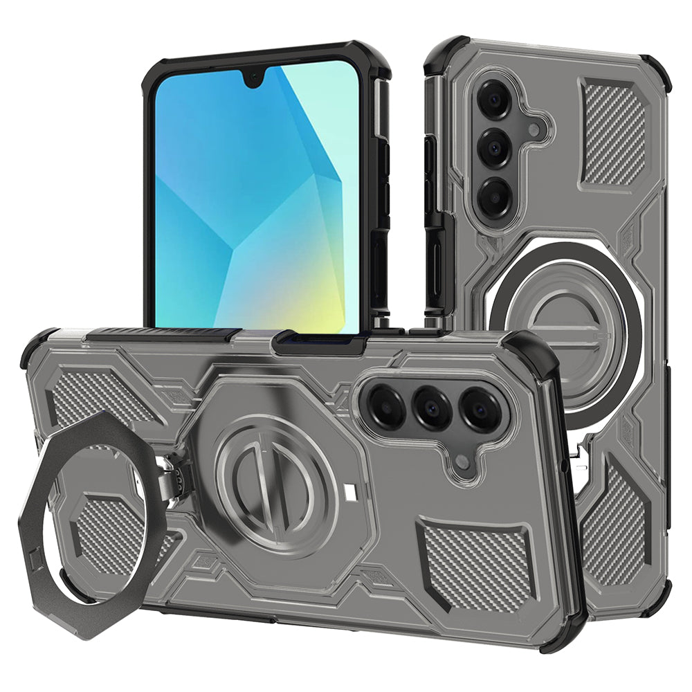 Case for Samsung Galaxy A16 5G A166 / A16 4G A165, Techsuit, Carbon Shield Pro, Light Black