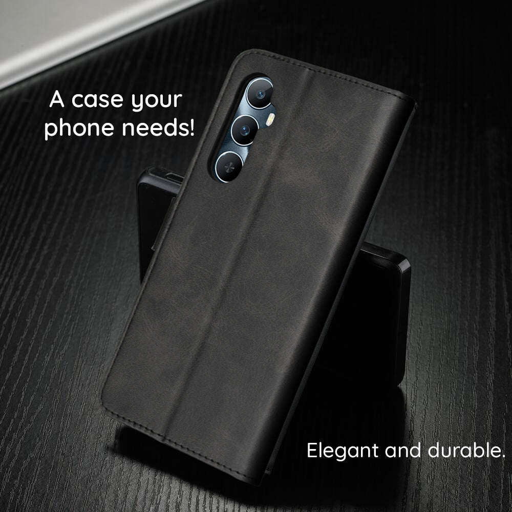 Case for Samsung Galaxy A27 5G, Techsuit, Diary Book, Black