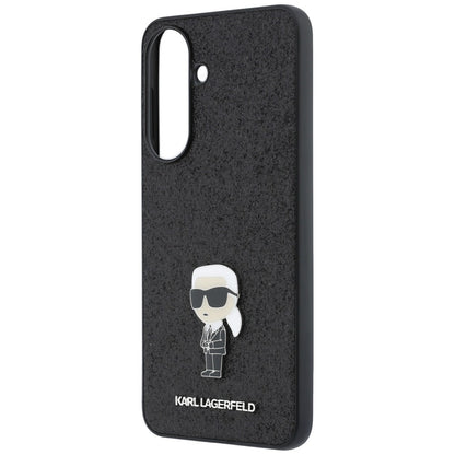 Case for Samsung Galaxy A37 5G, Karl Lagerfeld, Glitter Fixed Ikonik Karl, Black