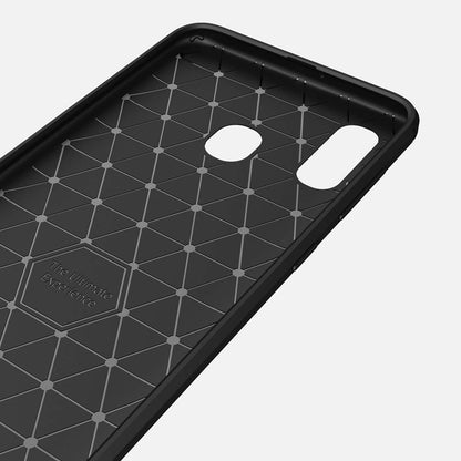 Case for Samsung Galaxy A40 A405, Techsuit, Carbon, Black