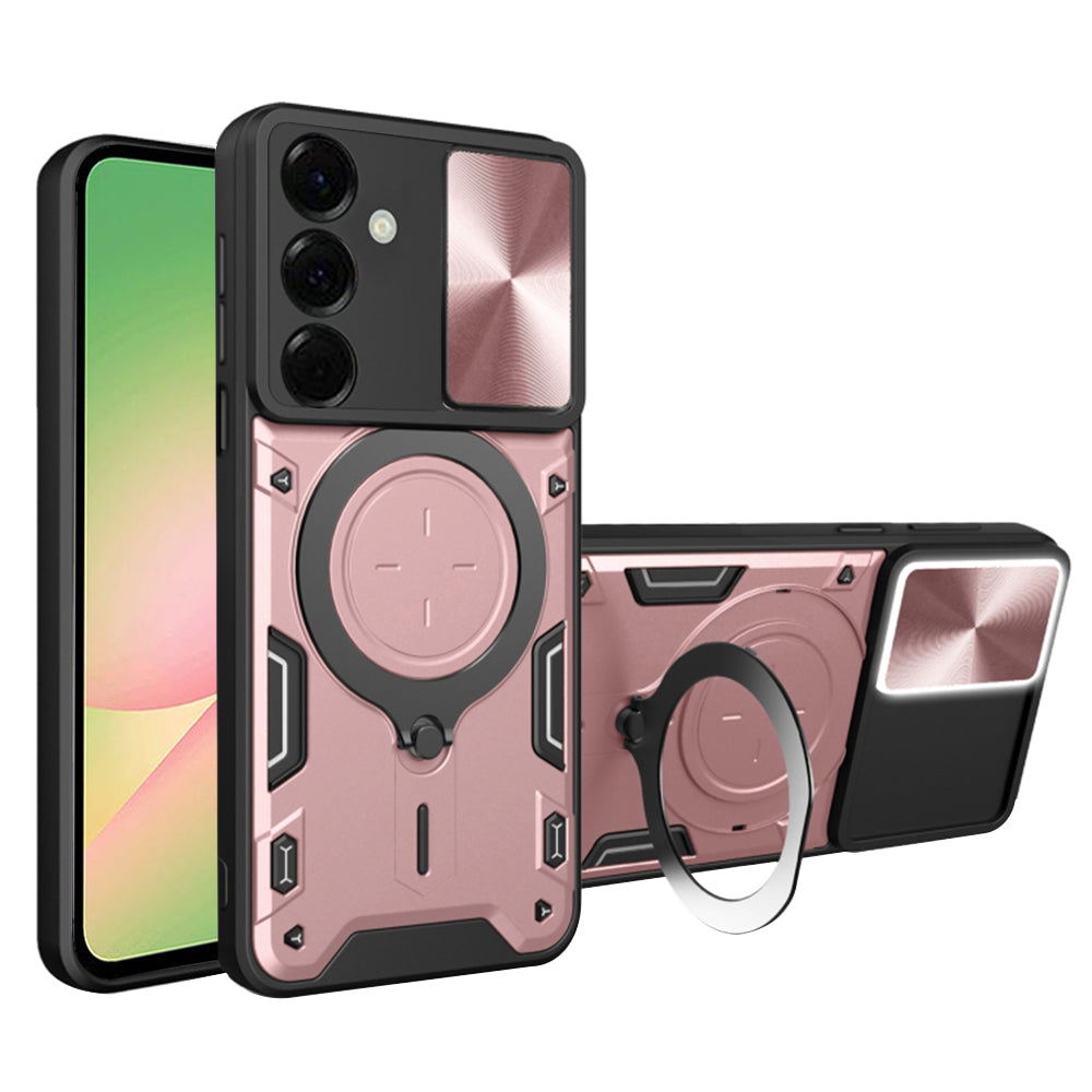 Case for Samsung Galaxy A56 A566, Techsuit, CamGuard Pro, Rose Gold