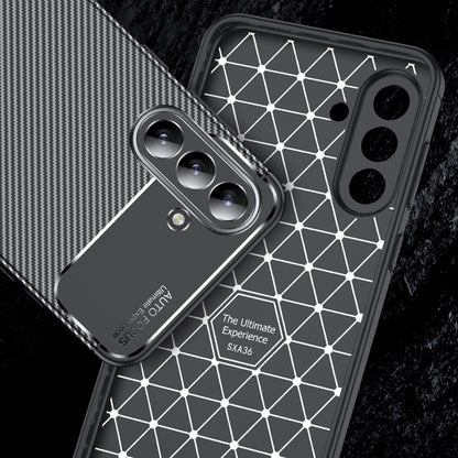 Case for Samsung Galaxy A56 A566, Techsuit, CarbonFiber, Black