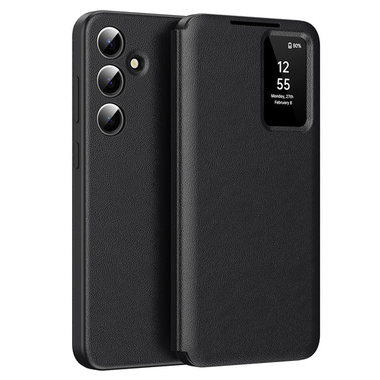 Case for Samsung Galaxy A56 A566, Techsuit, SmartView, Black