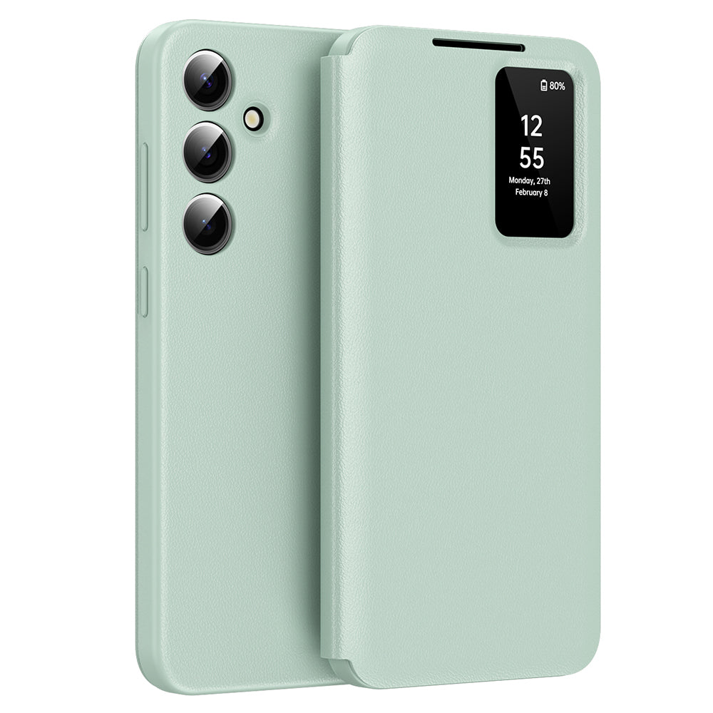 Case for Samsung Galaxy A56 A566, Techsuit, SmartView, Green
