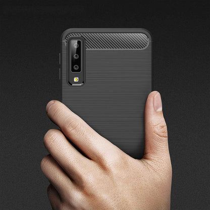 Case for Samsung Galaxy A7 (2018) A750, Techsuit, Carbon, Black