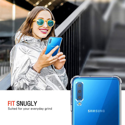 Case for Samsung Galaxy A7 (2018) A750, Techsuit, Shockproof Clear, Transparent