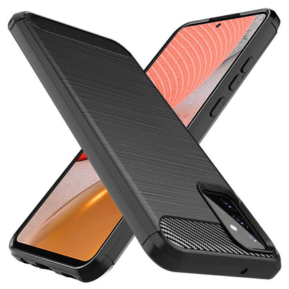 Case for Samsung Galaxy A72 A725 / A72 5G A726, Techsuit, Carbon, Black