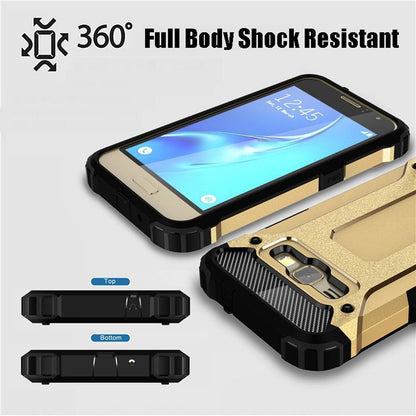 Case for Samsung Galaxy J5 J500, Techsuit, Hybrid Armor, Black