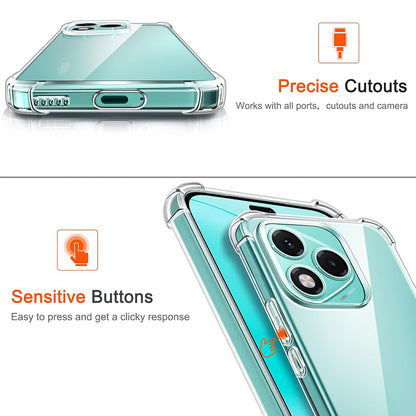 Case for Samsung Galaxy M56 M566, Techsuit, Shockproof Clear, Transparent