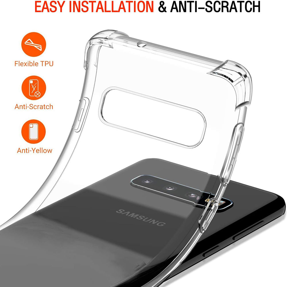 Case for Samsung Galaxy S10 G973, Techsuit, Shockproof Clear, Transparent