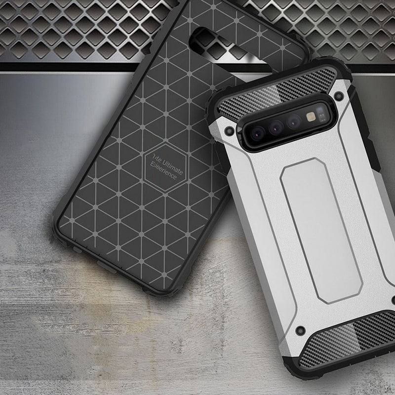 Case for Samsung Galaxy S10+ G975, Techsuit, Hybrid Armor, Black