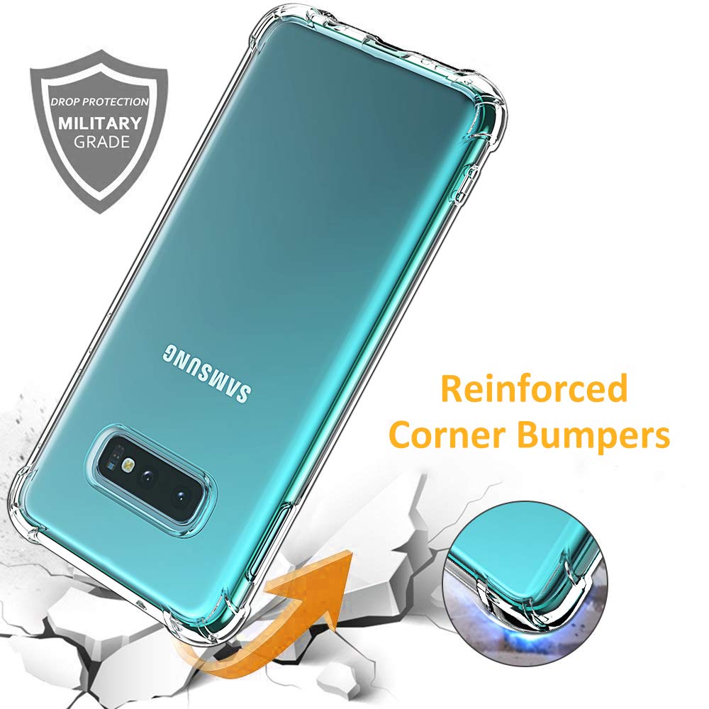 Case for Samsung Galaxy S10e G970, Techsuit, Shockproof Clear, Transparent