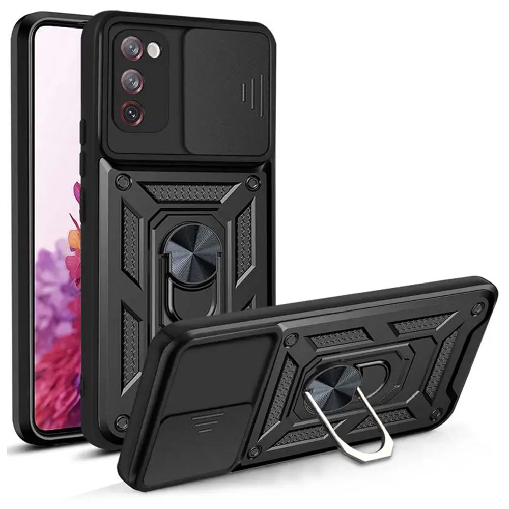 Case for Samsung Galaxy S20 FE 2022 G781 / S20 FE 5G G781 / S20 FE G780, Techsuit, CamShield, Black