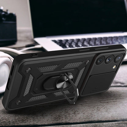 Case for Samsung Galaxy S22 5G S901, Techsuit, CamShield, Black