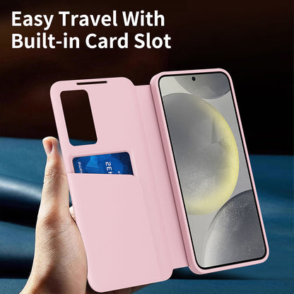 Case for Samsung Galaxy S22 5G S901, Techsuit, SmartView, Pink