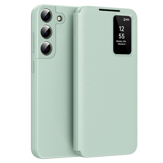 Case for Samsung Galaxy S22 5G S901, Techsuit, SmartView, Green