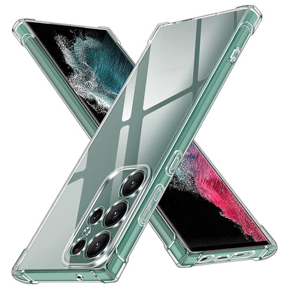 Case for Samsung Galaxy S22 Ultra 5G S908, Techsuit, Shockproof Clear, Transparent