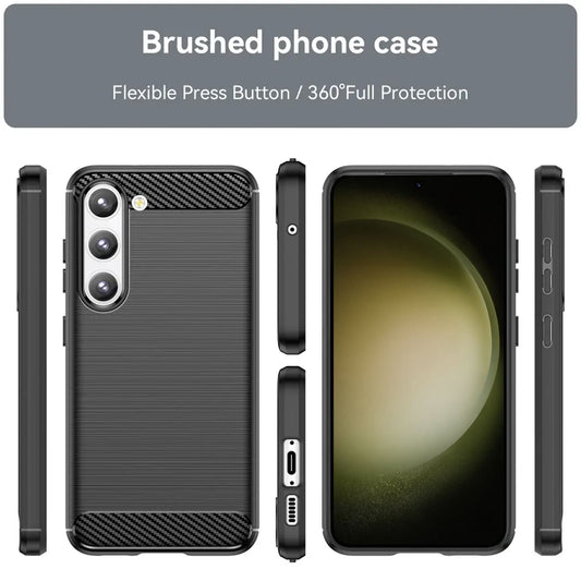 Case for Samsung Galaxy S23+ S916, Techsuit, Carbon, Black