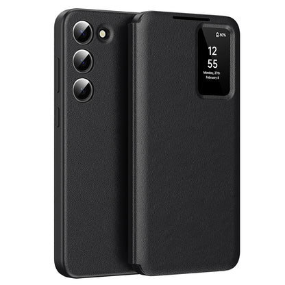 Case for Samsung Galaxy S23 S911, Techsuit, SmartView, Black