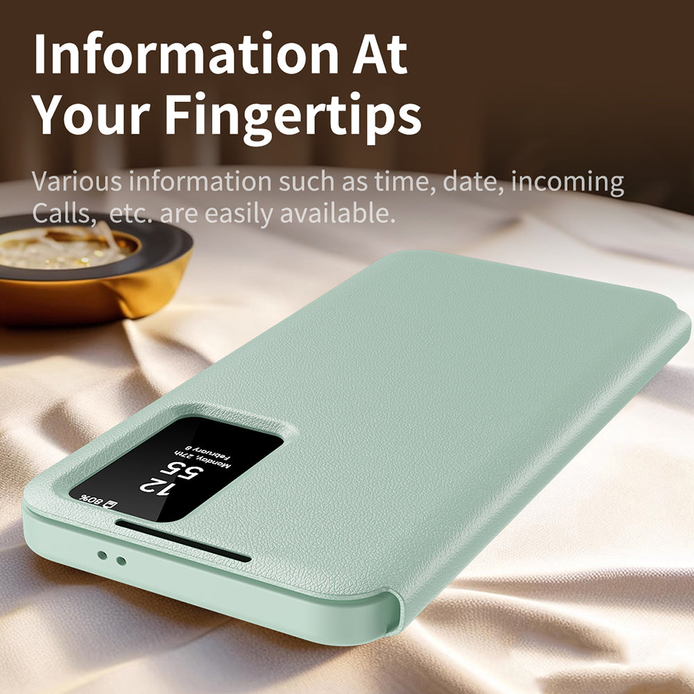 Case for Samsung Galaxy S23 Ultra S918, Techsuit, SmartView, Green