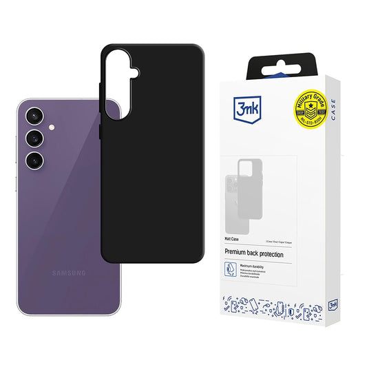 Case for Samsung Galaxy S24 FE S721, 3MK, Matte Black