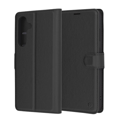 Case for Samsung Galaxy S24 FE S721, Techsuit, Leather Folio, Black