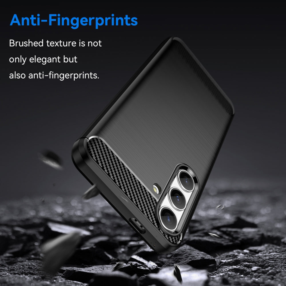 Case for Samsung Galaxy S24 S921, Techsuit, Carbon, Black