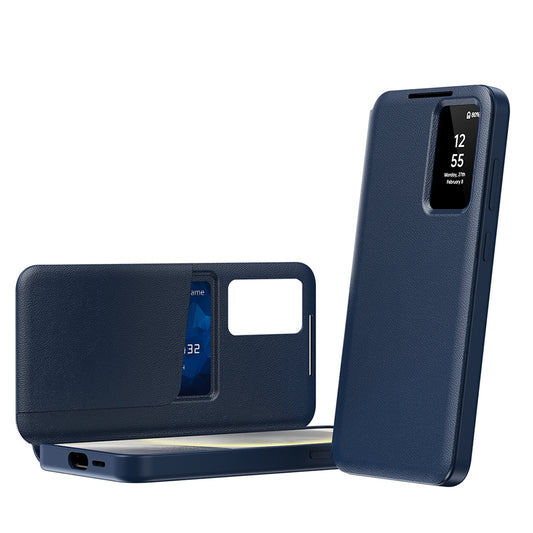 Case for Samsung Galaxy S24 Ultra S928, Techsuit, SmartView, Blue