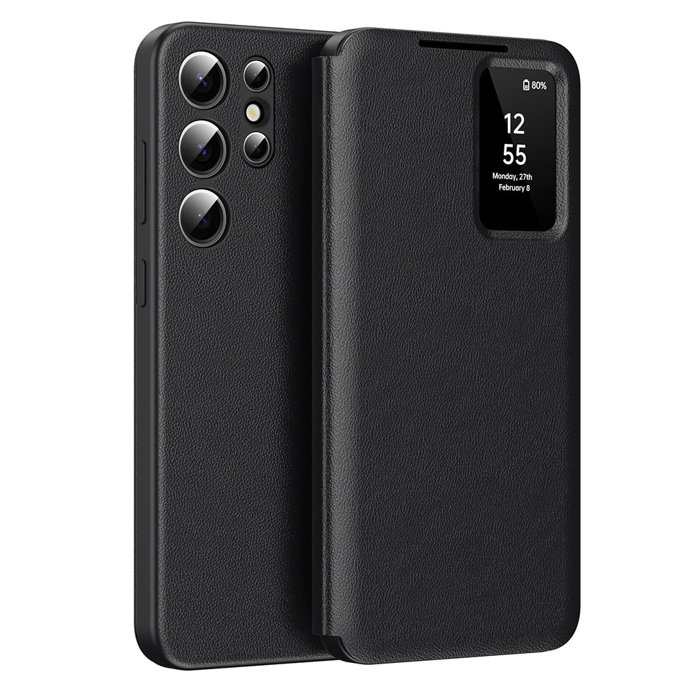 Case for Samsung Galaxy S24 Ultra S928, Techsuit, SmartView, Black