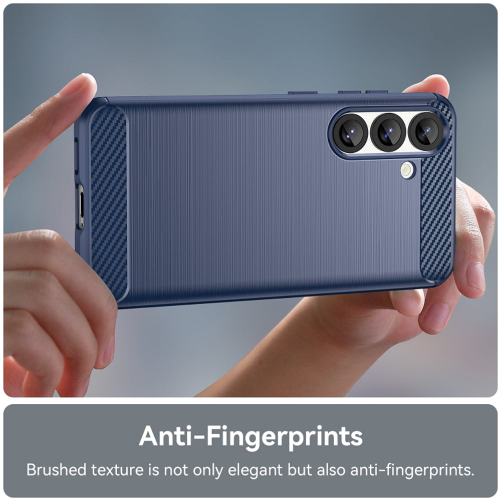 Case for Samsung Galaxy S25 Edge S937, Techsuit, Carbon, Blue