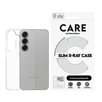 Case for Samsung Galaxy S25 S931, PanzerGlass, Fashionable Care, Transparent