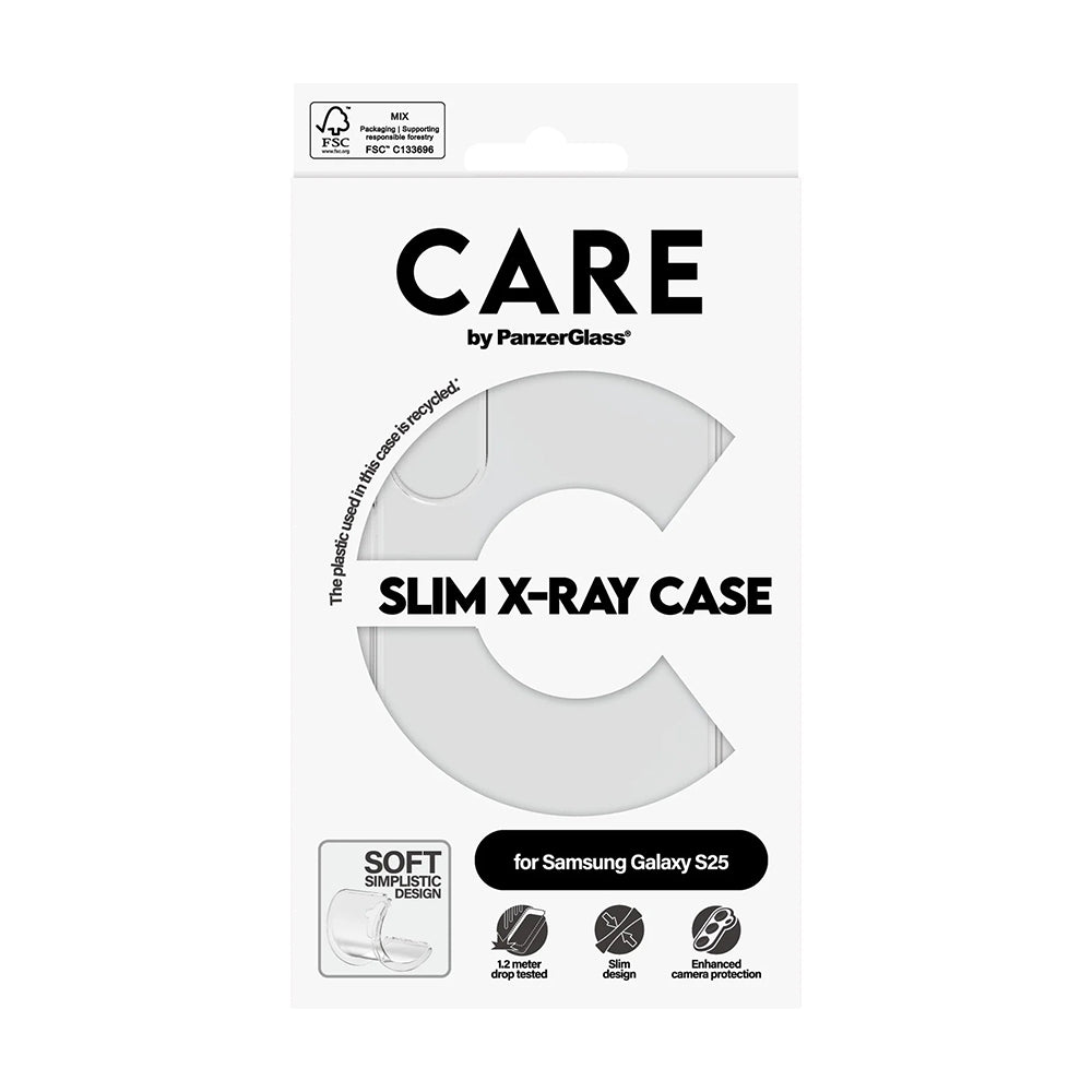Case for Samsung Galaxy S25 S931, PanzerGlass, Fashionable Care, Transparent