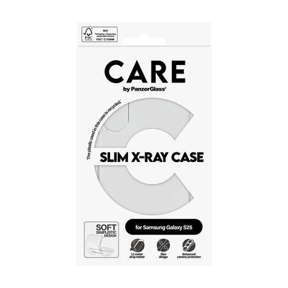 Case for Samsung Galaxy S25 S931, PanzerGlass, Fashionable Care, Transparent