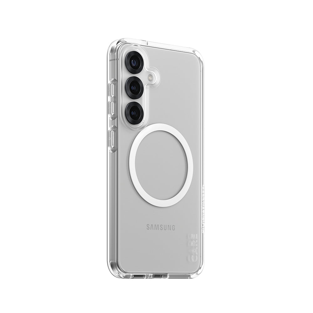 Case for Samsung Galaxy S25 S931, PanzerGlass, Urban Combat Care, White Transparent