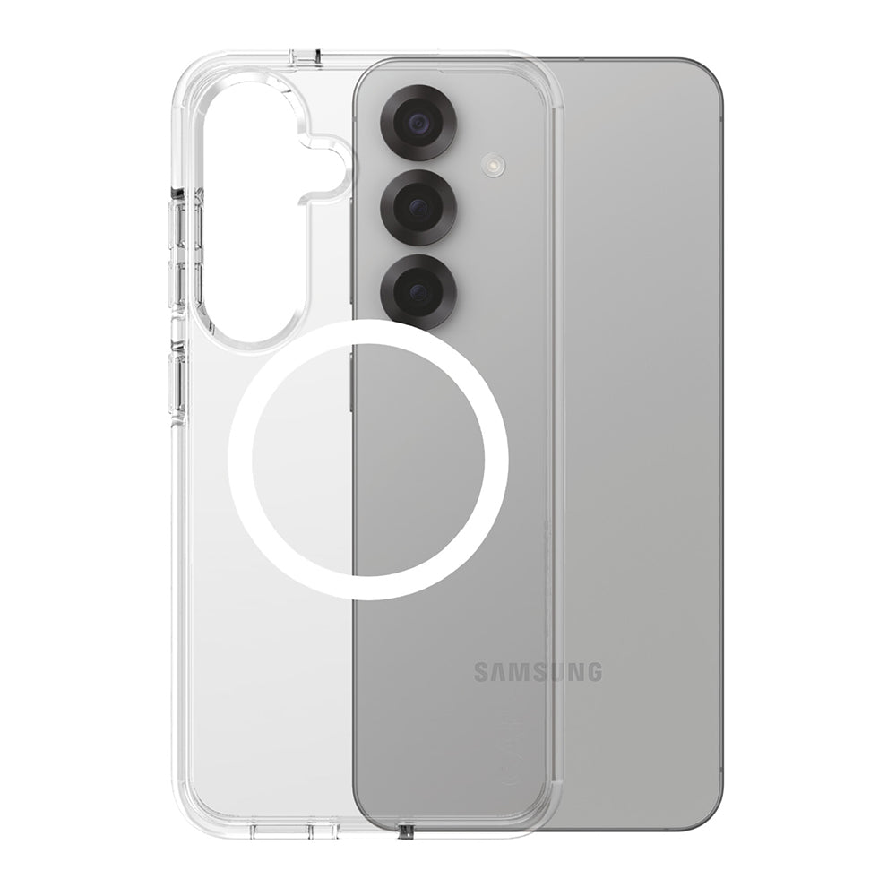 Case for Samsung Galaxy S25 S931, PanzerGlass, Urban Combat Care, White Transparent