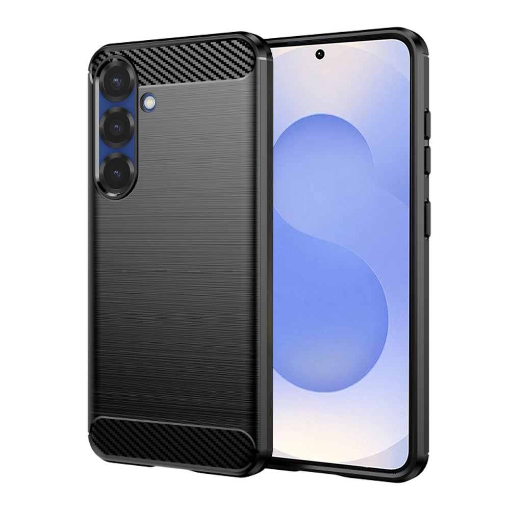 Case for Samsung Galaxy S25 S931, Techsuit, Carbon, Black