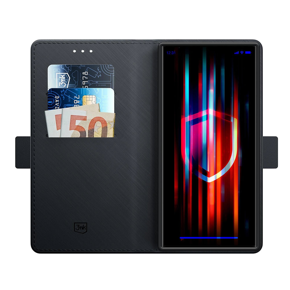 Case for Samsung Galaxy S25 Ultra S938, 3MK, Wallet, Black