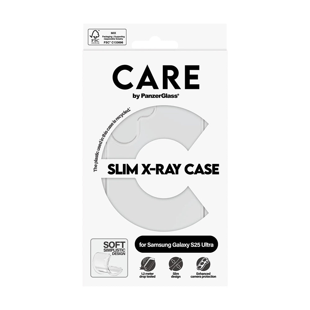 Case for Samsung Galaxy S25 Ultra S938, PanzerGlass, Fashionable Care, Transparent